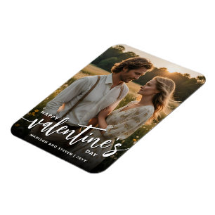 Magnet Flexible Heureuse Sainte-Valentin photo personnalisé Élégan
