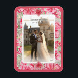 Magnet Flexible Hibiscus & dentelle RED<br><div class="desc">Pour moi, l'hibiscus est l'une des plus belles fleurs. Mon inspiration ici, avec cette fleur, est un romantique motif de dentelle blanche (effet graphique) et un motif de buisson d'hibiscus (dans les mêmes teintes) avec un petit contour d'or clair. Je vous propose un style floral frais, doux et romantique disponible...</div>