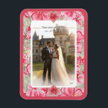 Magnet Flexible Hibiscus & dentelle RED<br><div class="desc">Pour moi, l'hibiscus est l'une des plus belles fleurs. Mon inspiration ici, avec cette fleur, est un romantique motif de dentelle blanche (effet graphique) et un motif de buisson d'hibiscus (dans les mêmes teintes) avec un petit contour d'or clair. Je vous propose un style floral frais, doux et romantique disponible...</div>