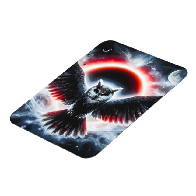 Magnet Flexible Hibou céleste cosmique mystique (Côté Gauche)