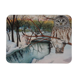 Magnet Flexible Hibou dans l'aimant de neige