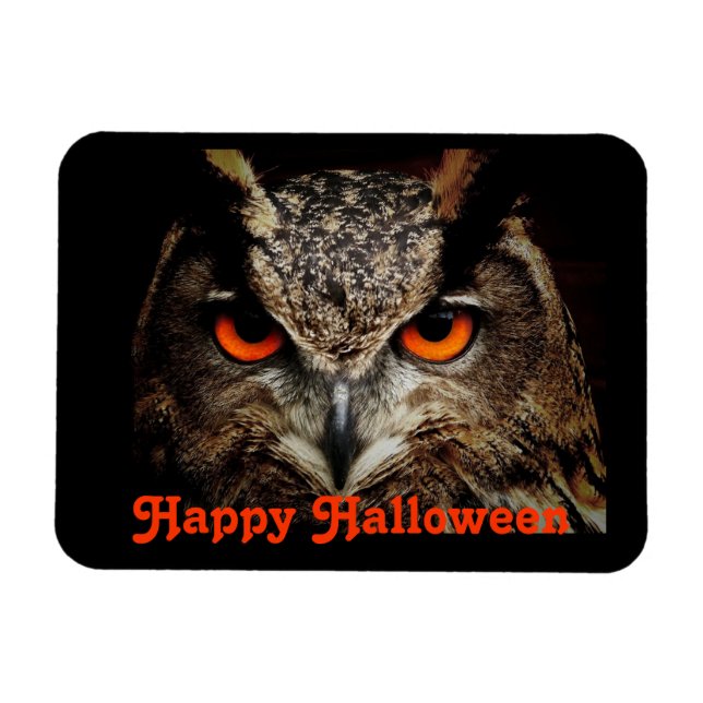 Magnet Flexible Hibou d'Halloween (Horizontal)