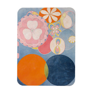 Magnet Flexible Hilma Af Klint, La Dix Plus Grande No2, Art Abstra