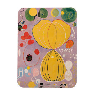 Magnet Flexible Hilma Af Klint, La Dix Plus Grande No7, Art Abstra