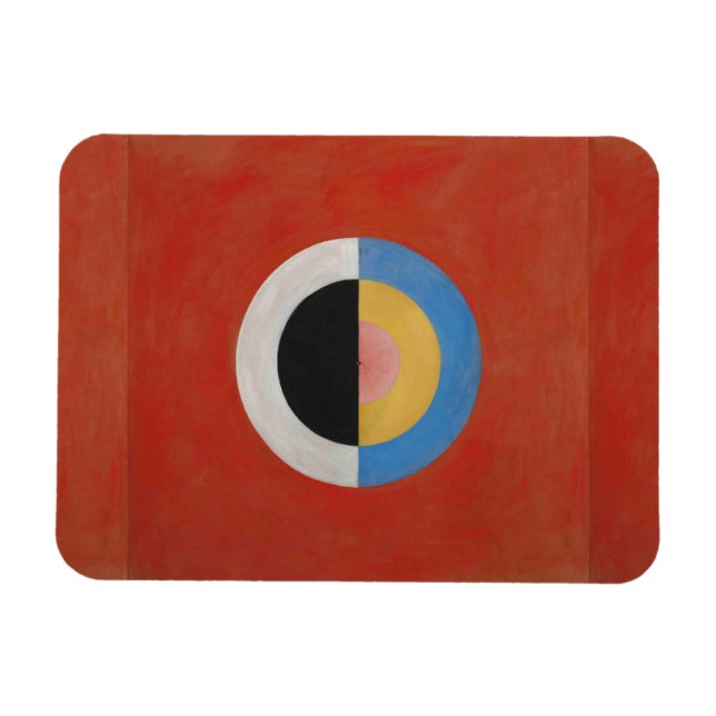 Magnet Flexible Hilma Af Klint, Le Swan No.17, Art Abstrait (Horizontal)