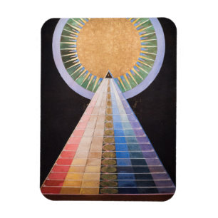 Magnet Flexible Hilma Af Klint, Retable No.1, Art Abstrait
