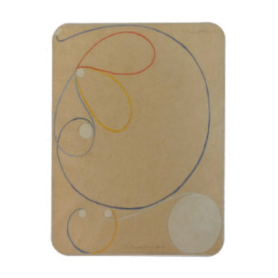 Magnet Flexible Hilma Af Klint, Seven Point Star No7, Art Abstrait
