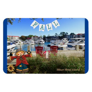 Magnet Flexible Hilton Head Island Sea Pines Marina Fall Scareck