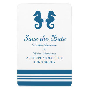 Magnet Flexible Hippocampe nautique Enregistrer l'aimant Date