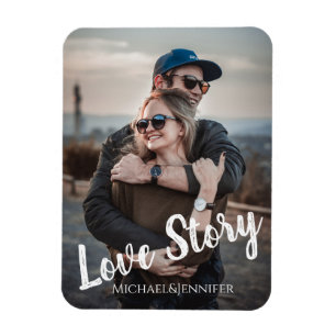 Magnet Flexible histoire d'amour,écriture moderne et élégante,phot