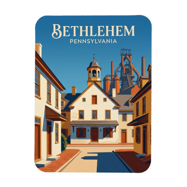 Magnet Flexible Historic Bethlehem USA (Vertical)