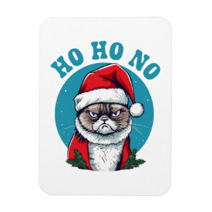 Magnet Flexible Ho ho non - drôle de chat grumpy santa