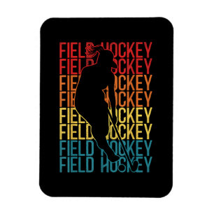 Magnet Flexible Hockey sur gazon Vintage rétrograde Hockey sur gaz
