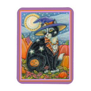 MAGNET FLEXIBLE HOCUS POCUS NOIR CAT WITCH & MOUSE HALLOWEEN