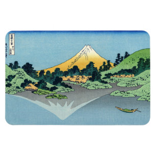 Magnet Flexible Hokusai - Le Mont Fuji reflète le lac Kawaguchi