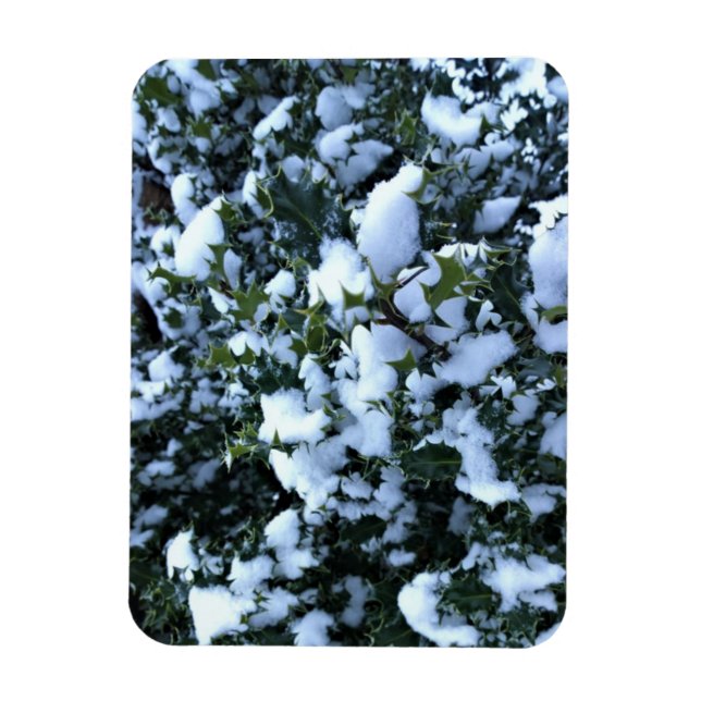 Magnet Flexible Holly couvert de neige (Vertical)