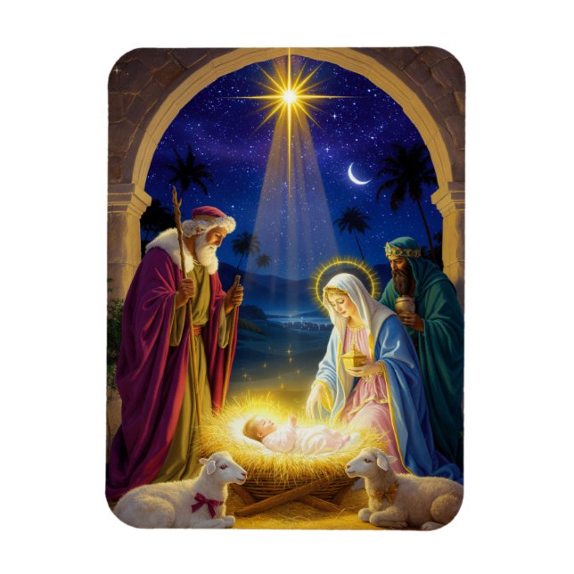 Magnet Flexible Holy Nativity Christmas (Vertical)