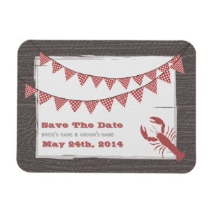 Magnet Flexible Homard Rustique & En vichy Enregistrer L'Aimant Da