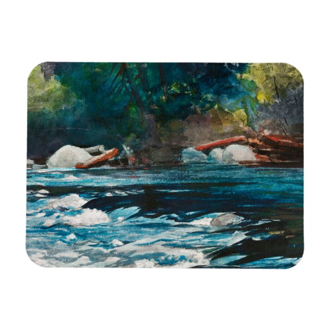 Magnet Flexible Homer - Les Rapids, Hudson River, Adirondacks (Horizontal)
