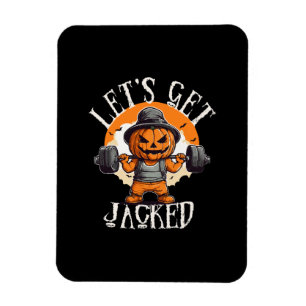 Magnet Flexible Homme Allons Nous Faire Pomper Citrouille Jack-O-L