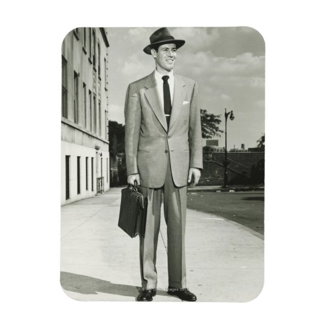 Magnet Flexible Homme en costume (Vertical)