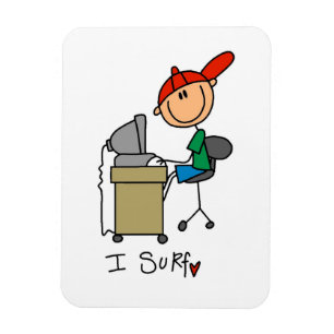 Magnet Flexible Homme Stick Figure Navigateur Web