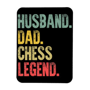 Magnet Flexible Hommes Drôle Mari Cadeau Papa Échecs Légende