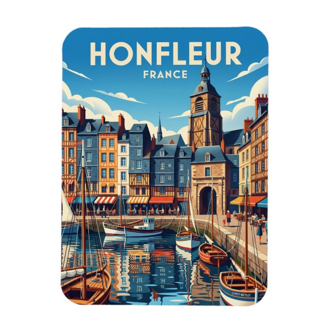 Magnet Flexible Honfleur France (Vertical)