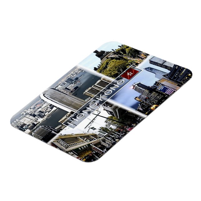 Magnet Flexible Hong Kong - Mosaïque - (Côté Gauche)
