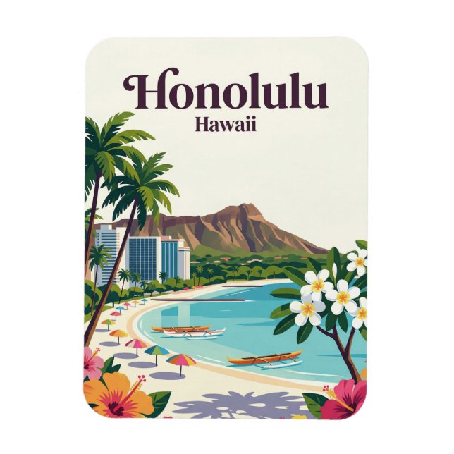 Magnet Flexible Honolulu États-Unis (Vertical)
