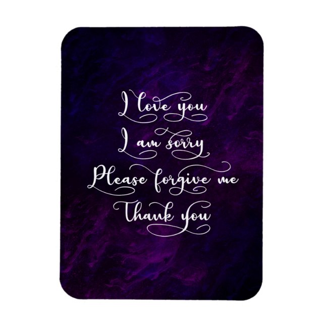 Magnet Flexible Ho'oponopono (Vertical)