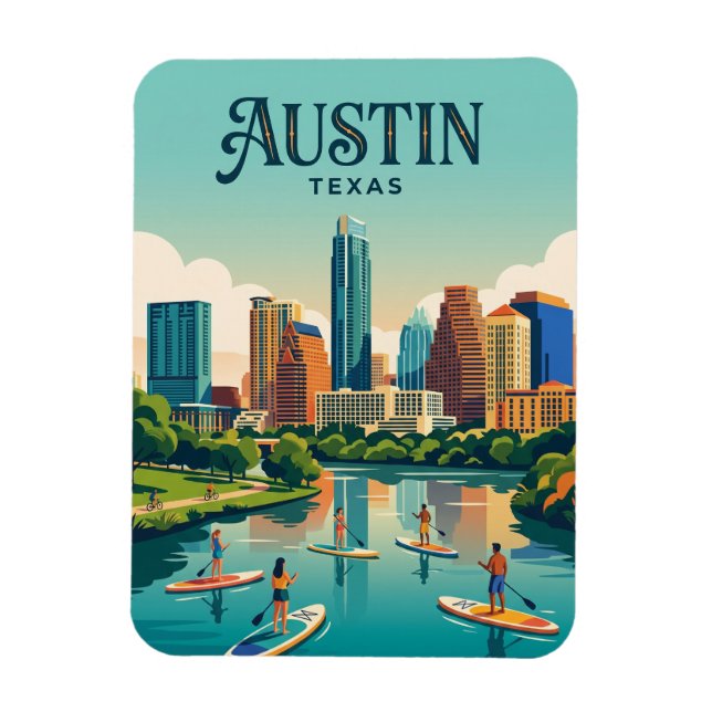 Magnet Flexible Horizon d'Austin États-Unis (Vertical)
