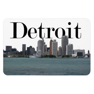 Magnet Flexible Horizon de Detroit MI avec Detroit dans le ciel