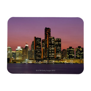 Magnet Flexible Horizon de Detroit, Michigan la nuit