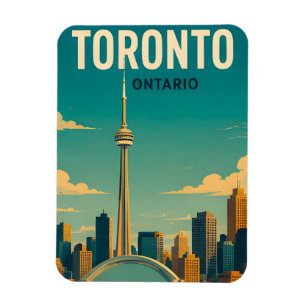 Magnet Flexible Horizon de Toronto Canada Tour CN Souvenir de Voya