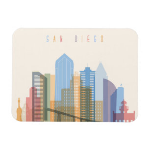 Magnet Flexible Horizon de ville de San Diego