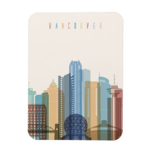 Magnet Flexible Horizon de ville de Vancouver, Canada