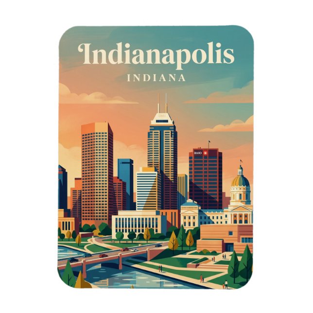 Magnet Flexible Horizon Indiana (Vertical)