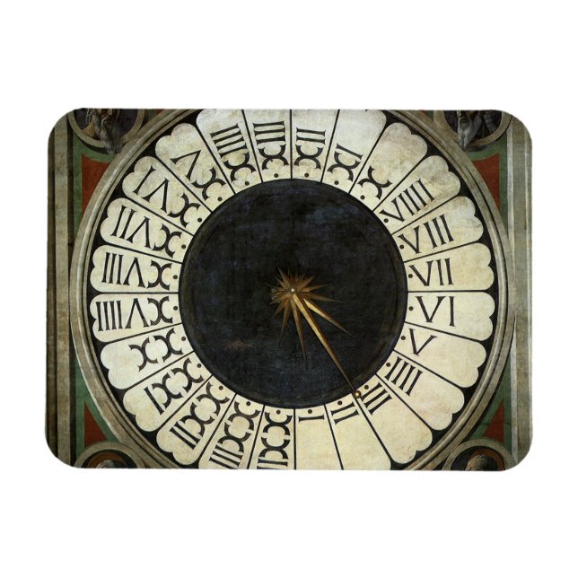 Magnet Flexible Horloge dans le Duomo par Paolo Uccello (Horizontal)