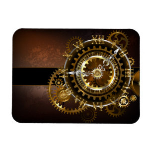 Magnet Flexible Horloge Steampunk avec des engrenages anciens