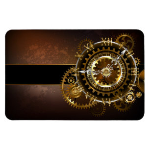 Magnet Flexible Horloge Steampunk avec des engrenages anciens