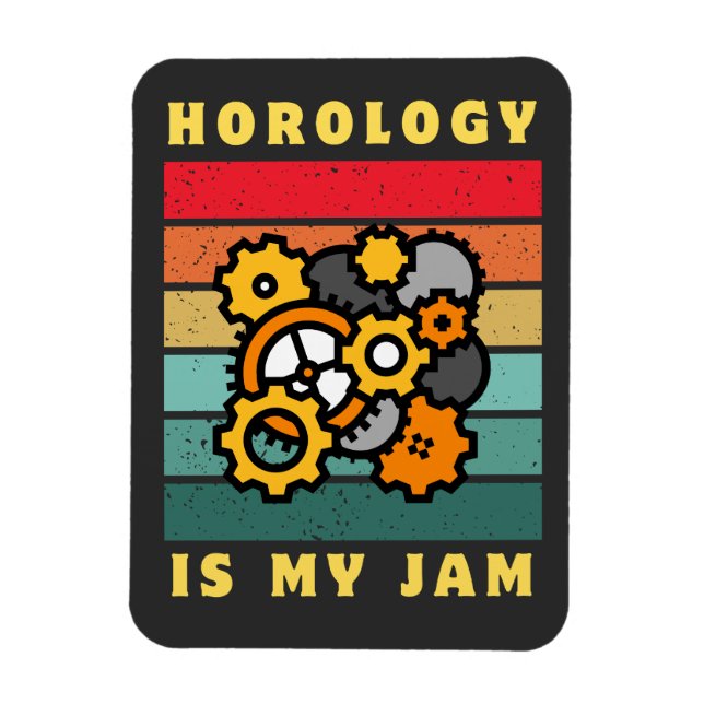 Magnet Flexible Horologue Horology est ma confiture (Vertical)