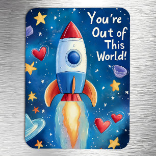 Magnet Flexible Hors de ce monde Enfants Saint-Valentin