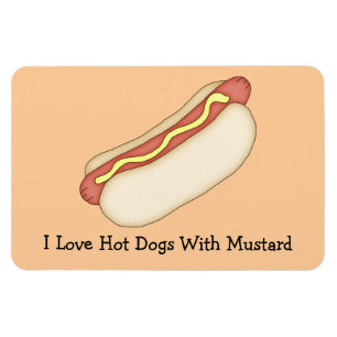 Magnet Flexible Hot-dog avec l'aimant de prime de moutarde