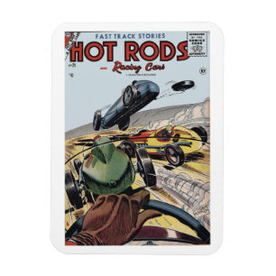 Magnet Flexible Hot Rods & Racing Cars Comic, 1956