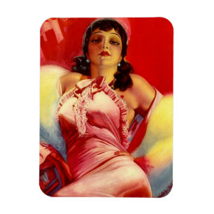 Magnet Flexible hottie des années 1930
