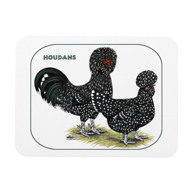 Magnet Flexible Houdan Chickens (Horizontal)