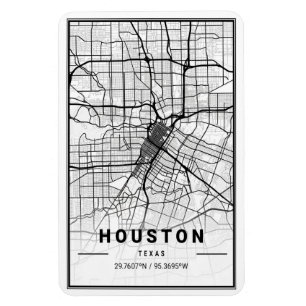 Magnet Flexible Houston Texas USA City Travel City Carte