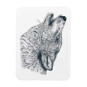 Magnet Flexible Howling Wolf