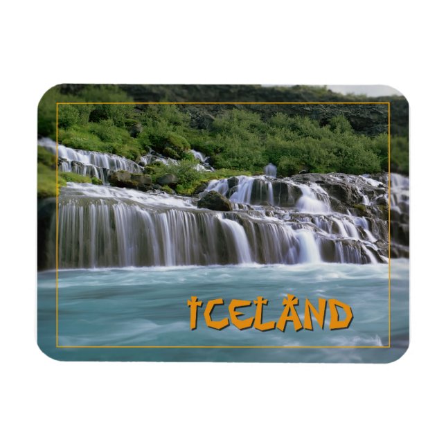 Magnet Flexible Hraunfossar Falls Islande (Horizontal)